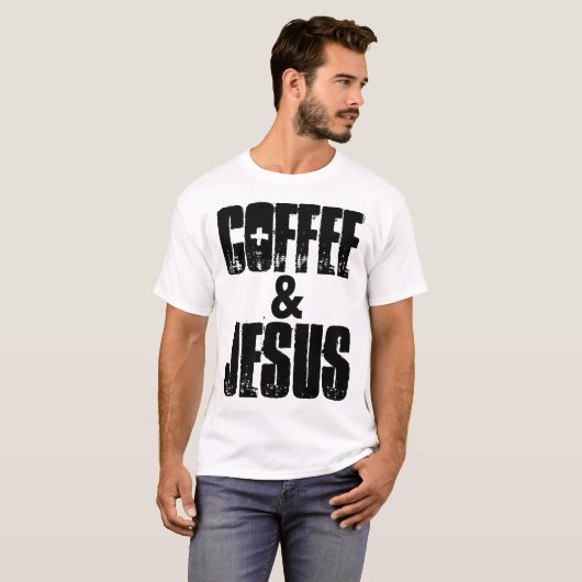 KOFFIE & JESUS, Christelijke T-shirts en sweatshir (Voorkant volledig)