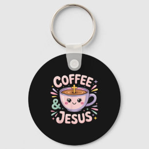 Koffie & Jezus Christelijk Geloof Mok Kruis Sleutelhanger