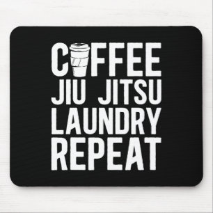 Koffie Jiu Jitsu Wasserij Herhaal Gemengde Vechtsp Muismat