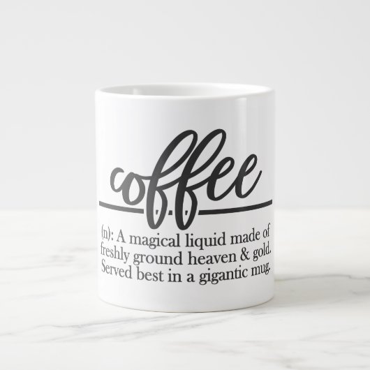 Koffie - Jumbo-Mok Grote Koffiekop (Voorkant)