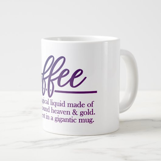 Koffie - Jumbo-Mok Grote Koffiekop (Voorkant rechts)