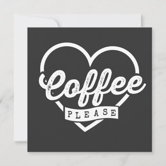 KOFFIE KAART (Voorkant)