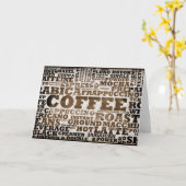 Koffie Kaart (Gele Bloem)