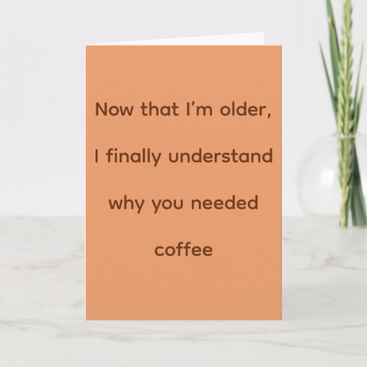 Koffie Kaart (Voorkant)