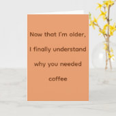 Koffie Kaart (Gele Bloem)