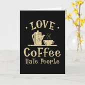 Koffie Kaart (Gele Bloem)
