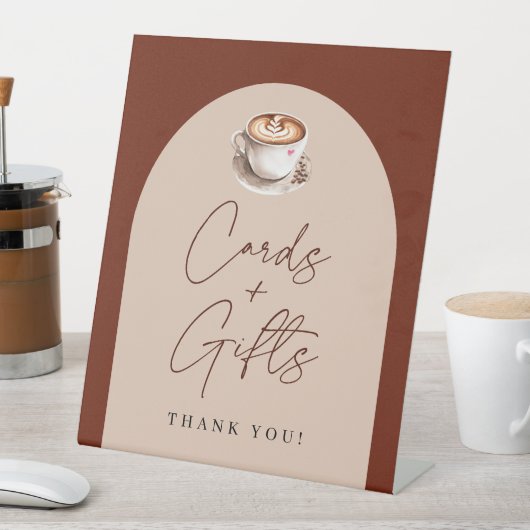 Koffie Kaarten + geschenken Vrijgezellenfeest Reclamebord Met Voetstuk (Insitu)