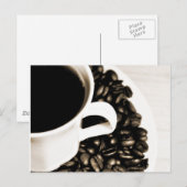 Koffie/Kaffe Briefkaart (Voorkant / Achterkant)