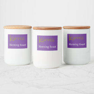 Koffie / Kaffee Voedselcontainer Etiket