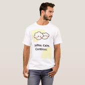 koffie kalm knuffel t-shirt (Voorkant volledig)
