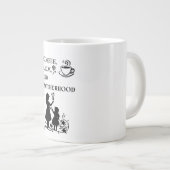 Koffie Kalm Moederschap Silhouet Art Grote Koffiekop (Voorkant rechts)