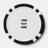 Koffie kalmeert de ziel poker chips (Achterkant)
