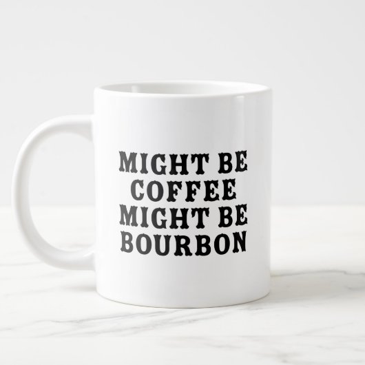 Koffie kan bourbon zijn grote koffiekop (Links)