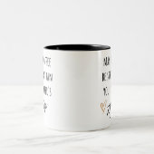 Koffie kan een sterker grappig oudergeschenk zijn tweekleurige koffiemok (Center)