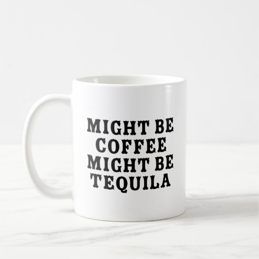 Koffie kan tequila zijn koffiemok (Links)