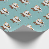  Koffie Kat Cadeaupapier (Hoek)