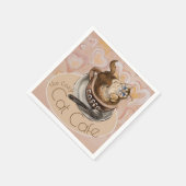 Koffie Kat Cafe Servet (Hoek)