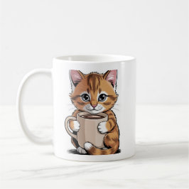Koffie Kat ☕🐱 – Mooie Kat met Koffie Design Koffiemok