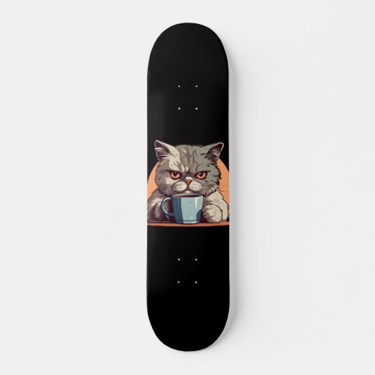 KOFFIE KAT SKATEBOARD (Voorkant)