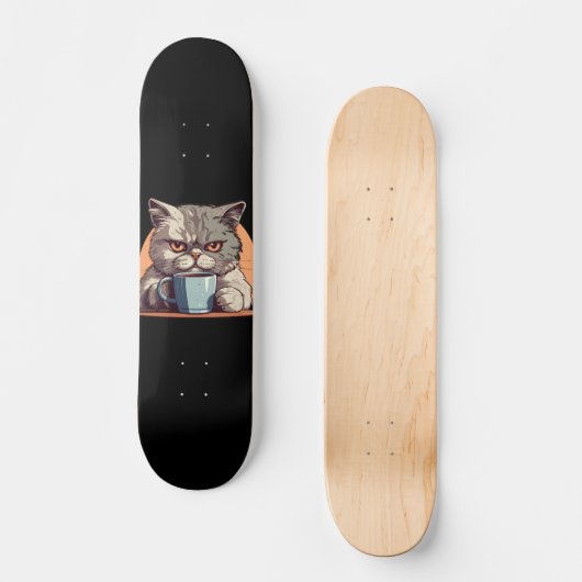 KOFFIE KAT SKATEBOARD (Voorkant)
