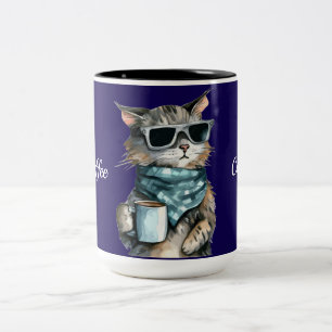 Koffie Kat Tweekleurige Koffiemok