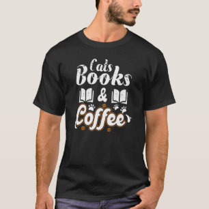 Koffie Katten Boeken & Koffie Leuke Boeken Kat Po T-shirt