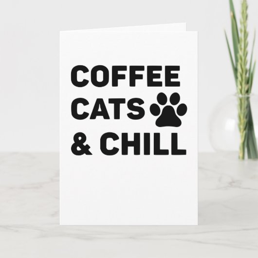 Koffie Katten & Chill Kaart (Voorkant)