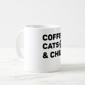 Koffie Katten & Chill Koffiemok (Voorkant links)