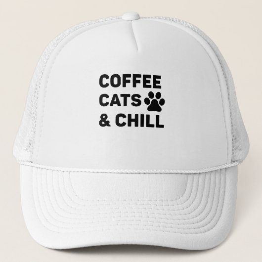 Koffie Katten & Chill Trucker Pet (Voorkant)