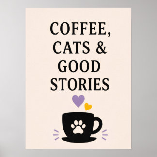 Koffie, Katten & Goede Verhalen Poster