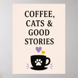 Koffie, Katten & Goede Verhalen Poster