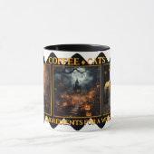 Koffie Katten Heks Brew Halloween Foto Mok (Midden)
