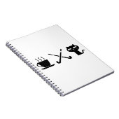 Koffie Katten. Hockey. Notitieboek (Rechterzijde)