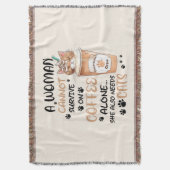 Koffie & Katten – Schattigee Kawaii kunst Deken (Voorkant Verticaal)