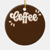 Koffie Keramisch Ornament (Voorkant)