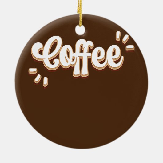 Koffie Keramisch Ornament (Achterkant)