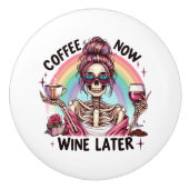 Koffie Keramische Knop (Voorkant)