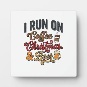 Koffie Kerst Bier Vakantie Drinken Design Fotoplaat