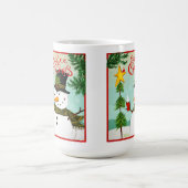 Koffie Kerst Leuke Whimsical Snowman Mok (Center)