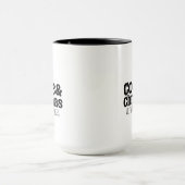 Koffie & Kerst met uw eigen tekst Mok (Midden)