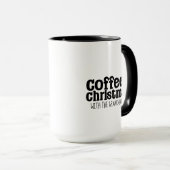 Koffie & Kerst met uw eigen tekst Mok (Voorkant rechts)