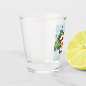 koffie , kerst shot glas (Links)