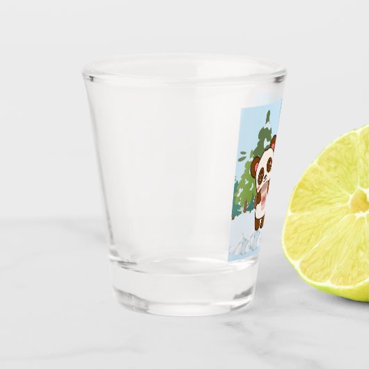 koffie , kerst shot glas (Links)