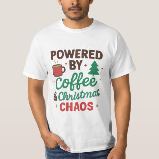 Koffie & Kerstchaos Grappig T-shirt