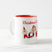 Koffie & Kerstmis Cheer NOEL Santa Mok Retro (Voorkant links)