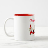 Koffie & Kerstmis Cheer NOEL Santa Mok Retro (Links)