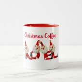 Koffie & Kerstmis Cheer NOEL Santa Mok Retro (Center)