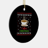 Koffie Kerstmis Keramisch Ornament (Rechts)