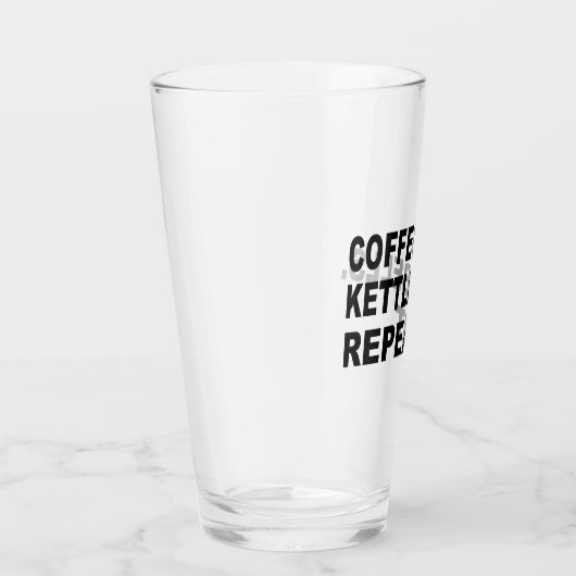 Koffie Kettlebells Herhalen Glas (Rechts)