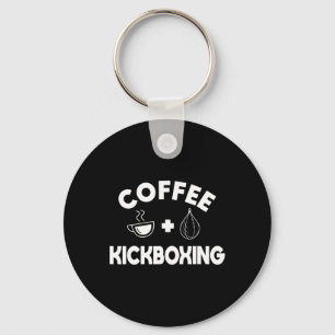 Koffie + Kickboksen Kickbokser Karate Boksen Vecht Sleutelhanger